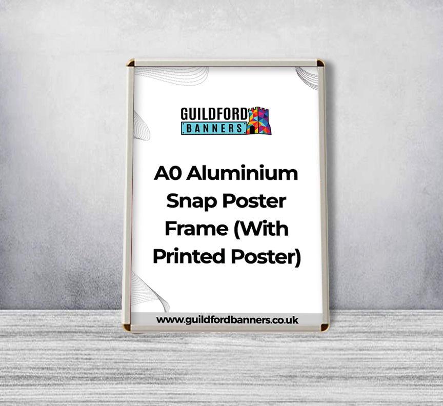 A0 Aluminium Snap Poster Frame (With Printed Poster)