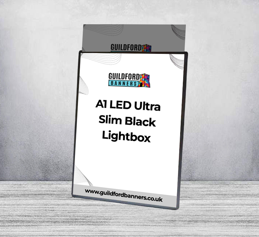 A1 LED Ultra Slim Black Lightbox