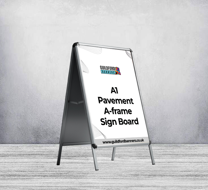 A1 Pavement A-frame Sign Board (With Printed Poster)