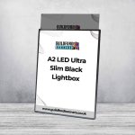 A2 LED Ultra Slim Black Lightbox