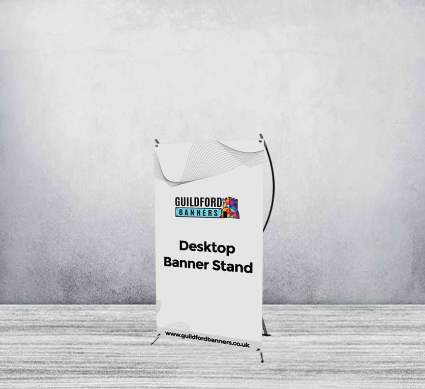 Desktop Banner Stand