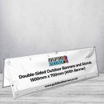 Double-Sided Outdoor Banners and Stands 1500mm x 700mm (With Banner)