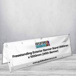 Freestanding Exterior Banner Stand 2000mm x 1000mm (With Banner)