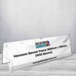 Monsoon Banner Frame 1500mm x 700mm (With Banner)