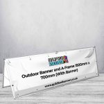 Outdoor A-Frame Banner Stand 1500mm x 700mm (With Banner)