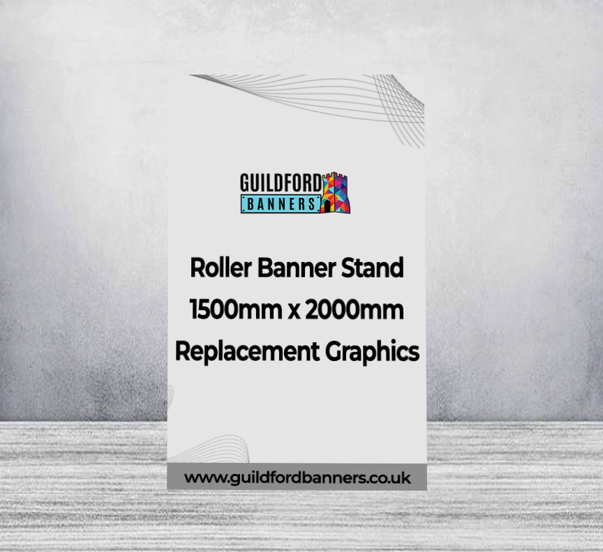Roller Banner Stand 1500mm x 2000mm Replacement Graphics