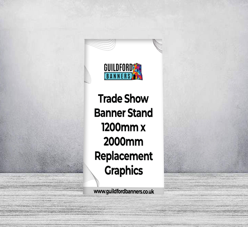 Trade Show Banner Stand 1200mm x 2000mm Replacement Graphics